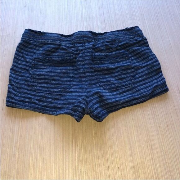 Jolt Women's Navy Blue Striped Shorts - Picture 5 of 7